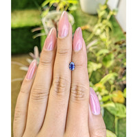 0.68 Ct. Blue Sapphire from Ceylon (Sri Lanka) Life Style