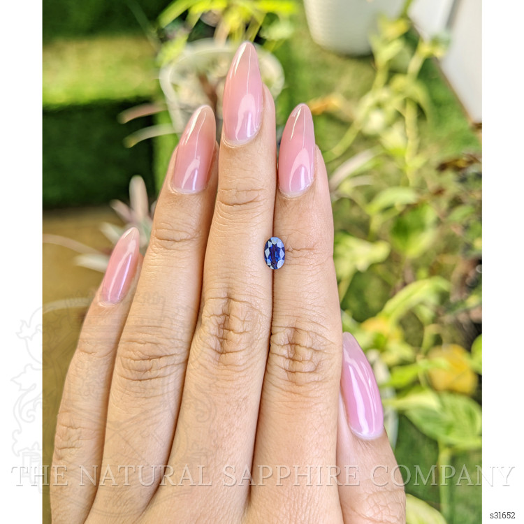 0.68 Ct. Blue Sapphire from Ceylon (Sri Lanka)