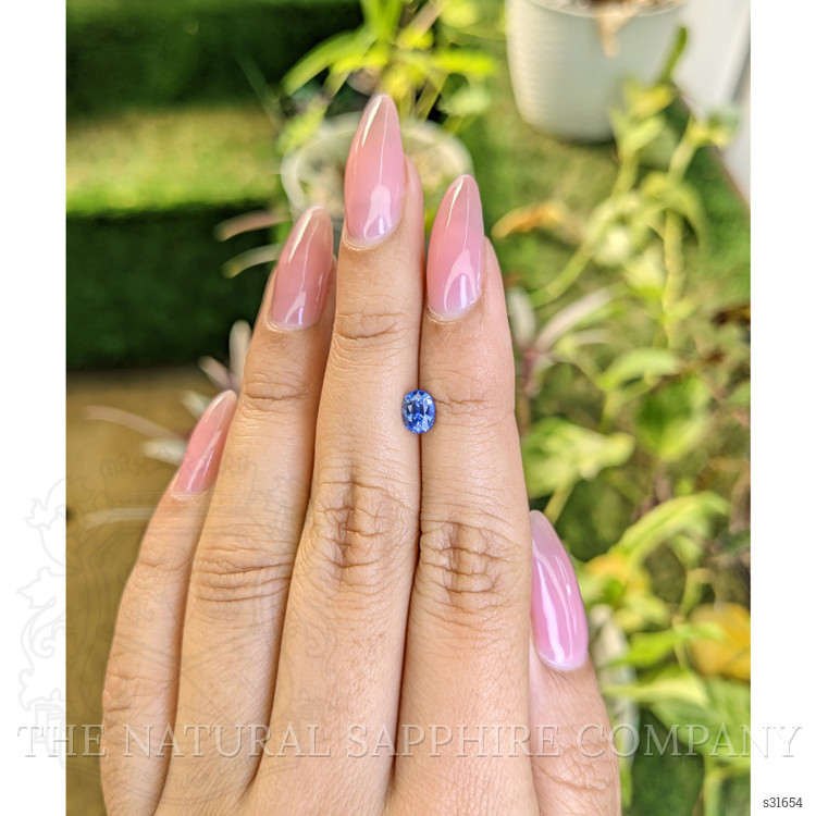 0.75 Ct. Blue Sapphire from Ceylon (Sri Lanka)