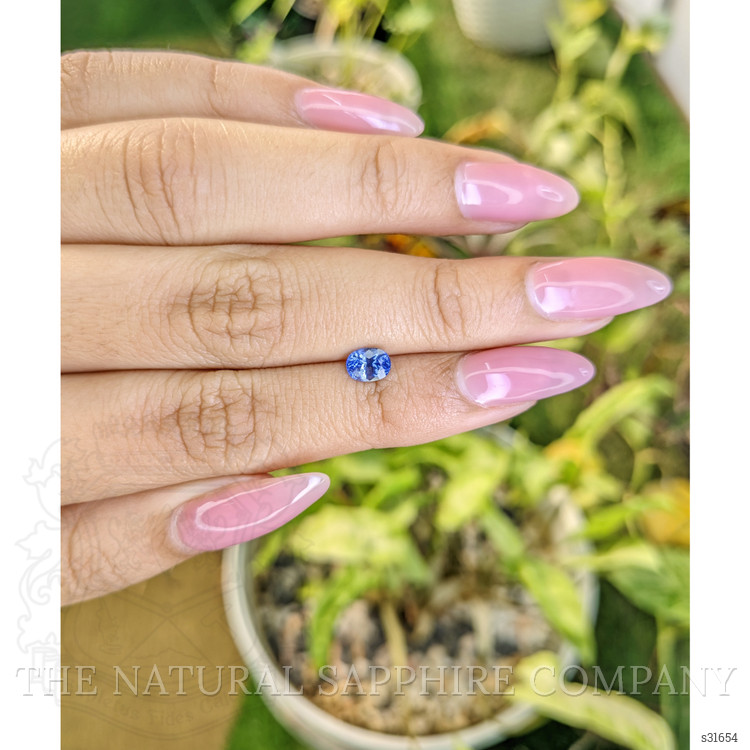 0.75 Ct. Blue Sapphire from Ceylon (Sri Lanka)