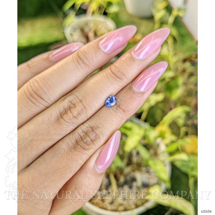 0.75 Ct. Blue Sapphire from Ceylon (Sri Lanka)