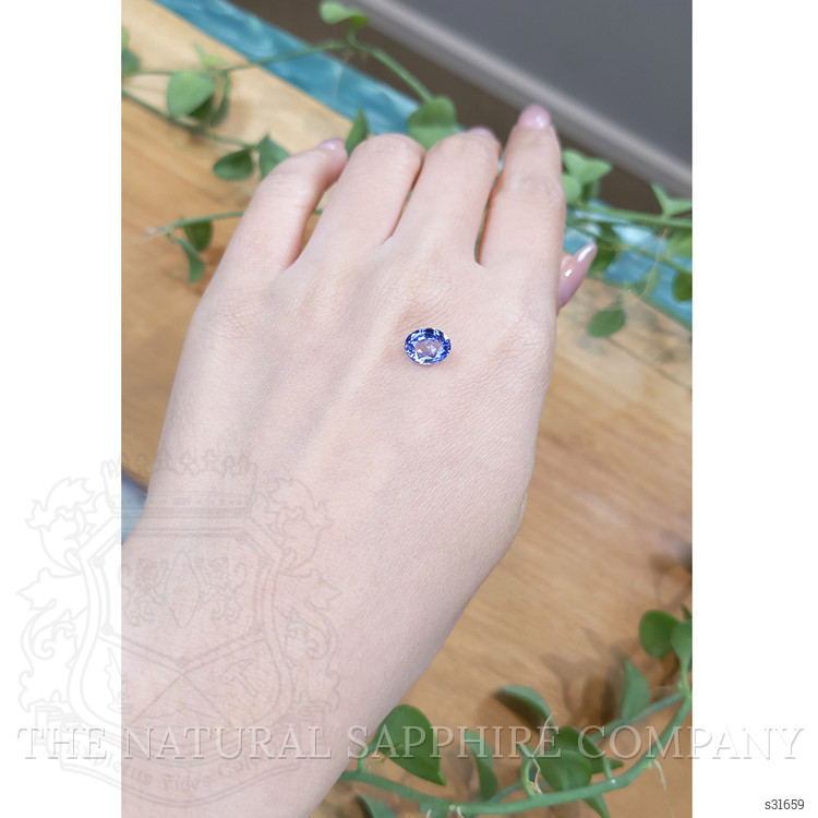 1.89 Ct. Blue Sapphire from Ceylon (Sri Lanka)