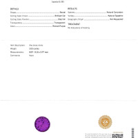 3.03 Ct. Pinkish Purple Sapphire from Ceylon (Sri Lanka) Scan Report