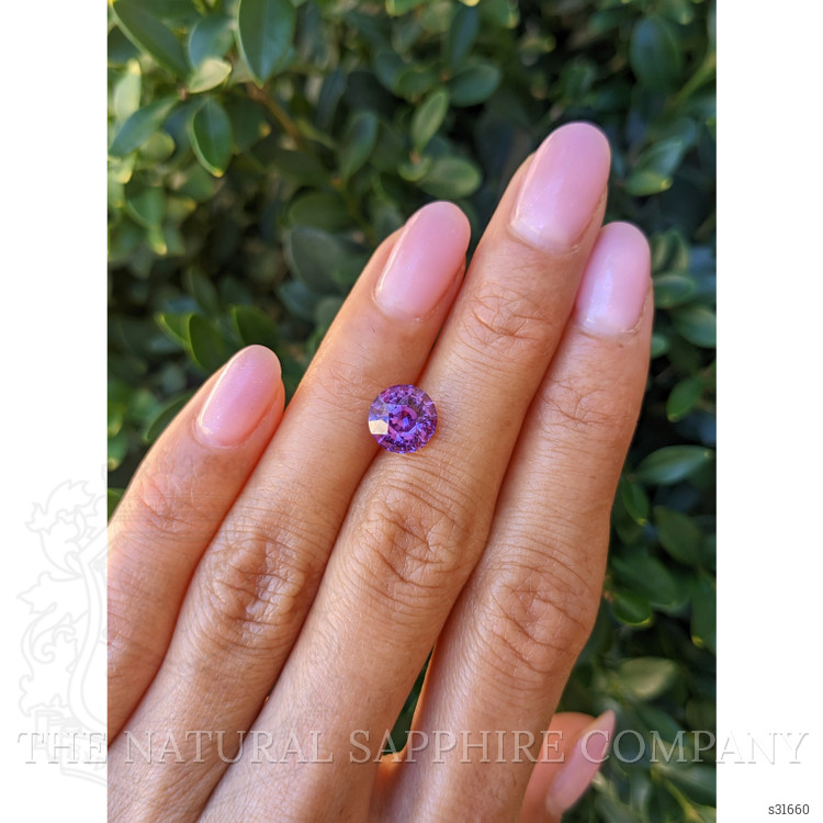 3.03 Ct. Pinkish Purple Sapphire from Ceylon (Sri Lanka)