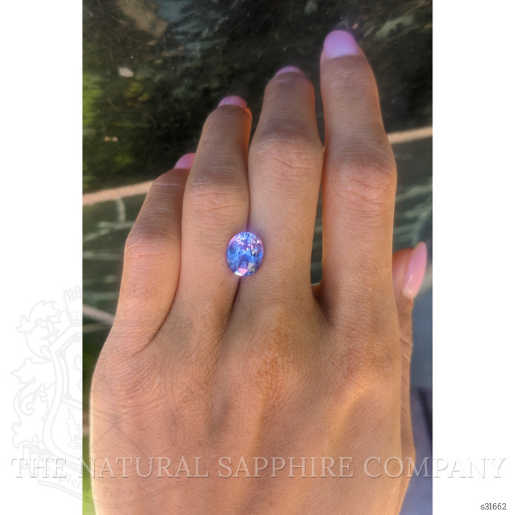 3.75 Ct. Bluish Purple Sapphire from Ceylon (Sri Lanka)