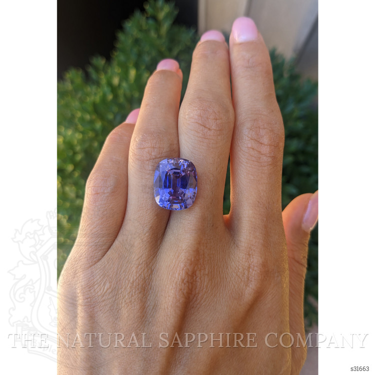 15.93 Ct. Bluish Purple Sapphire from Ceylon (Sri Lanka)