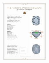 15.93 Ct. Bluish Purple Sapphire from Ceylon (Sri Lanka) 3 D Scan Report