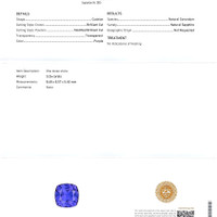 3.26 Ct. Purple Sapphire from Ceylon (Sri Lanka) Scan Report