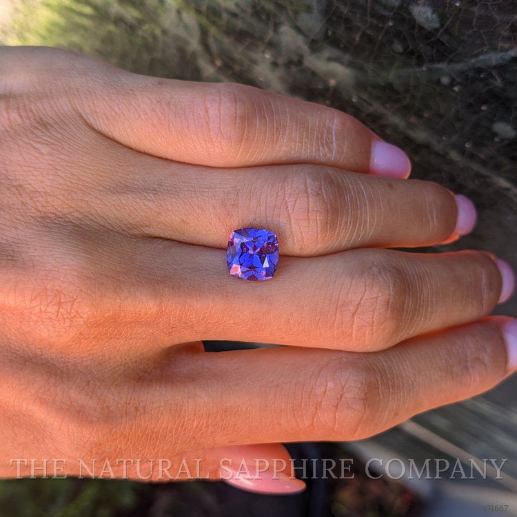 3.26 Ct. Purple Sapphire from Ceylon (Sri Lanka)