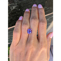 3.56 Ct. Purple Sapphire from Ceylon (Sri Lanka) Life Style