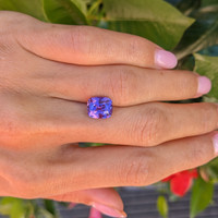 3.56 Ct. Purple Sapphire from Ceylon (Sri Lanka) Life Style