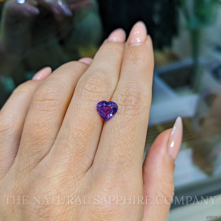 2.09 Ct. Purple Sapphire from Ceylon (Sri Lanka)