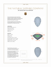 4.12 Ct. Pinkish Purple Sapphire from Ceylon (Sri Lanka) 3 D Scan Report