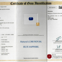 3.53 Ct. Blue Sapphire from Ceylon (Sri Lanka) Scan Report