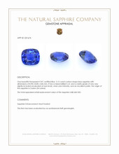 3.15 Ct. Blue Sapphire from Ceylon (Sri Lanka) Appraisal