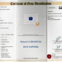 3.15 Ct. Blue Sapphire from Ceylon (Sri Lanka) Scan Report