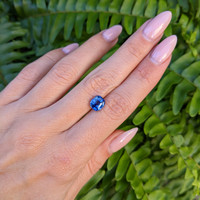 2.61 Ct. Blue Sapphire from Ceylon (Sri Lanka) Life Style