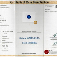 4.05 Ct. Blue Sapphire from Ceylon (Sri Lanka) Scan Report