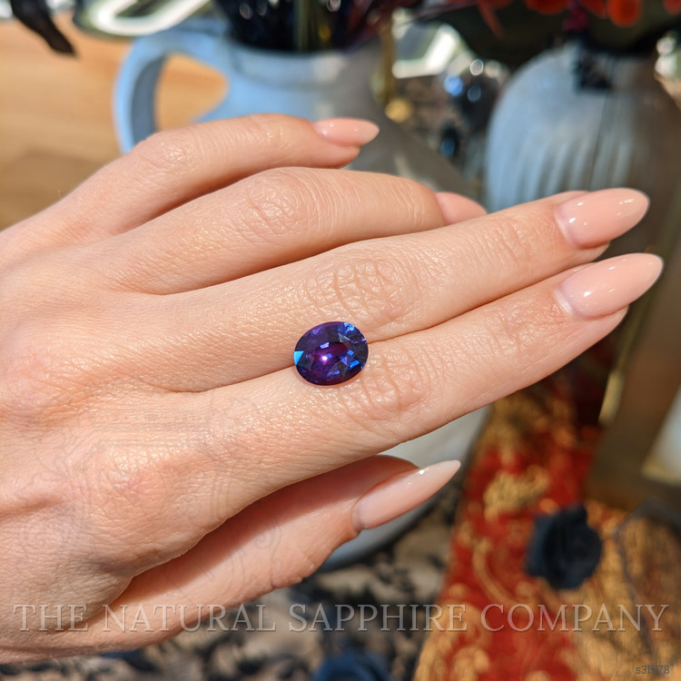 5.04 Ct. Purple Sapphire from Ceylon (Sri Lanka)
