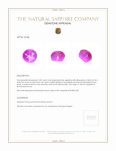 5.02 Ct. Sapphire from Burma (Myanmar) Appraisal
