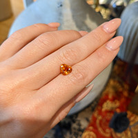 2.54 Ct. Orange Sapphire from Ceylon (Sri Lanka) Life Style