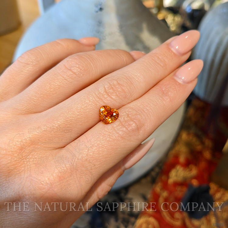 2.54 Ct. Orange Sapphire from Ceylon (Sri Lanka)