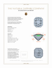 2.99 Ct. Blue Sapphire from Ceylon (Sri Lanka) 3 D Scan Report