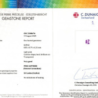 4.19 Ct. Pink Sapphire from Ceylon (Sri Lanka) Scan Report
