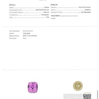 3.06 Ct. Pink Sapphire from Ceylon (Sri Lanka) Scan Report
