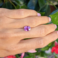 3.05 Ct. Purplish Pink Sapphire from Madagascar Life Style
