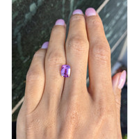 3.05 Ct. Purplish Pink Sapphire from Madagascar Life Style