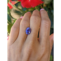 3.99 Ct. Purple Sapphire from Madagascar Life Style