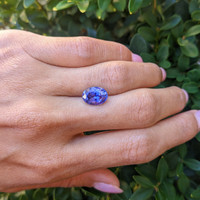 3.99 Ct. Purple Sapphire from Madagascar Life Style