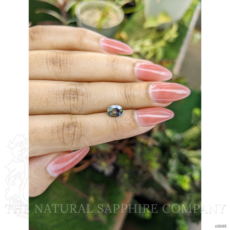 1.16 Ct. Bi Color / Parti Sapphire from Ceylon (Sri Lanka)