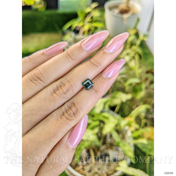 1.64 Ct. Green Sapphire from Ceylon (Sri Lanka)