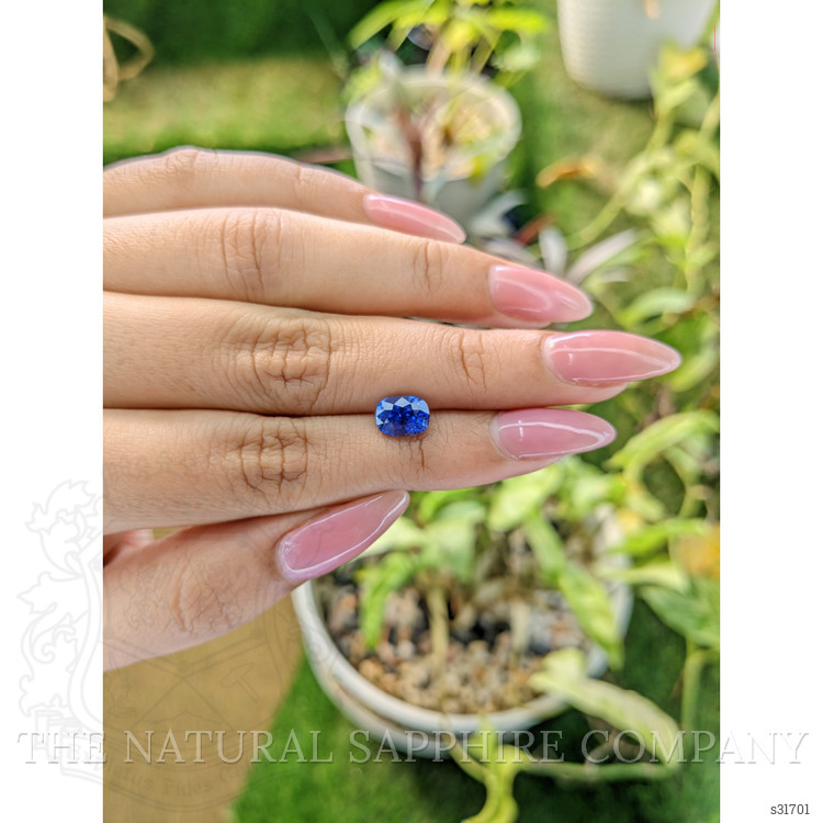 2.02 Ct. Blue Sapphire from Ceylon (Sri Lanka)