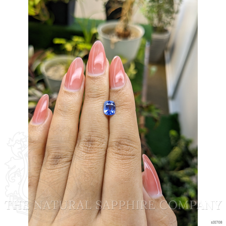 1.64 Ct. Blue Sapphire from Ceylon (Sri Lanka)