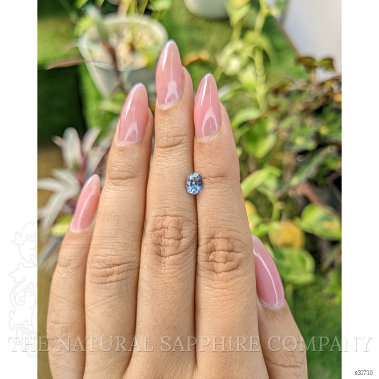 0.81 Ct. Bi Color Sapphire from Ceylon (Sri Lanka)