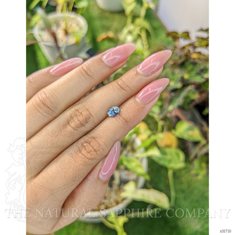 0.81 Ct. Bi Color Sapphire from Ceylon (Sri Lanka)