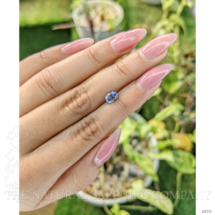 0.96 Ct. Bi Color Sapphire from Ceylon (Sri Lanka)