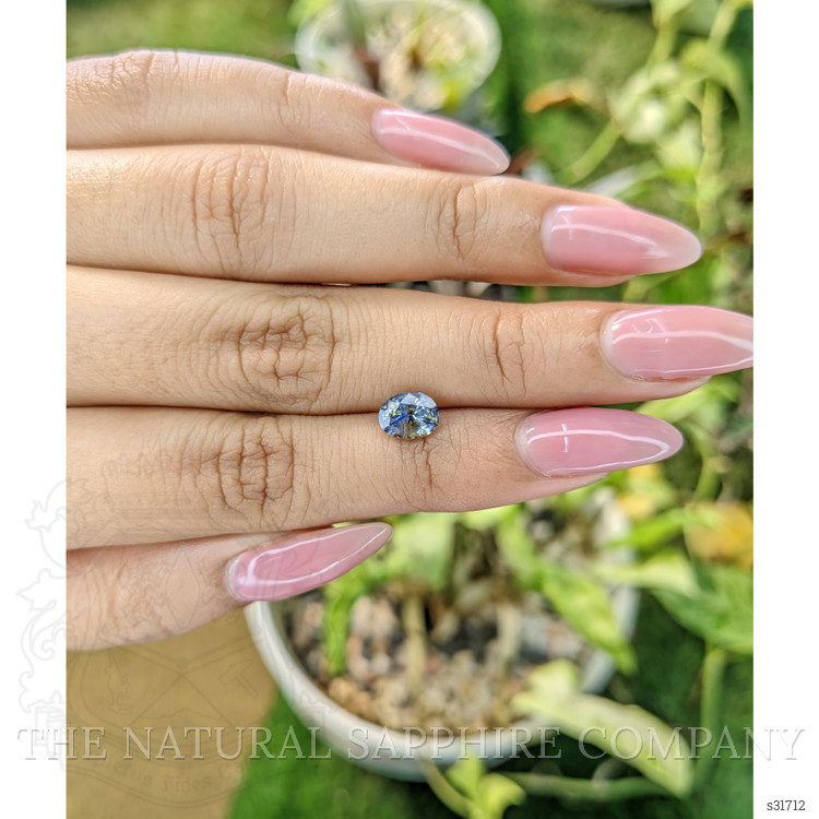 1.30 Ct. Bi Color Sapphire from Ceylon (Sri Lanka)