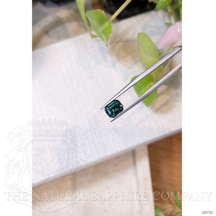 3.03 Ct. Bluish Green Sapphire from Ceylon (Sri Lanka)