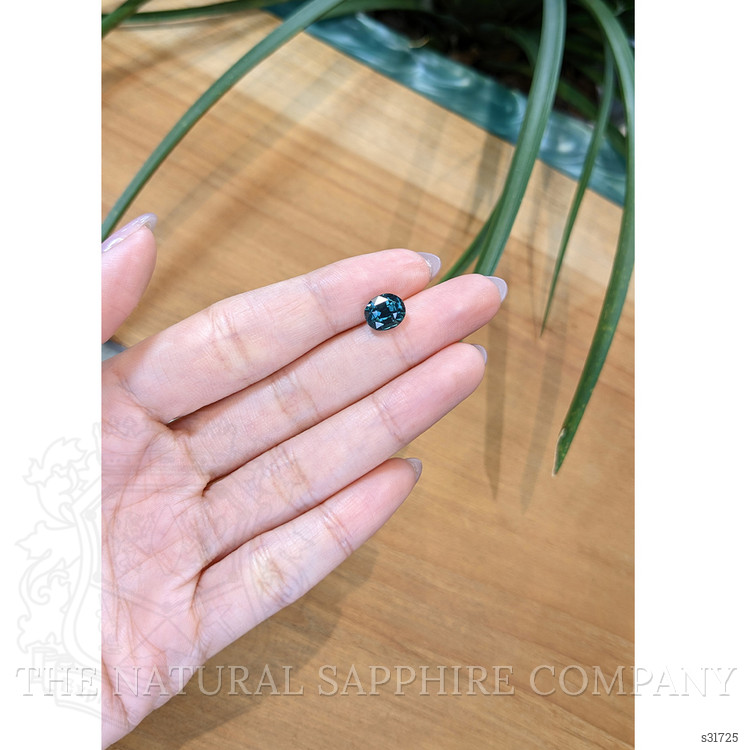 3.12 Ct. Greenish Blue Sapphire from Ceylon (Sri Lanka)