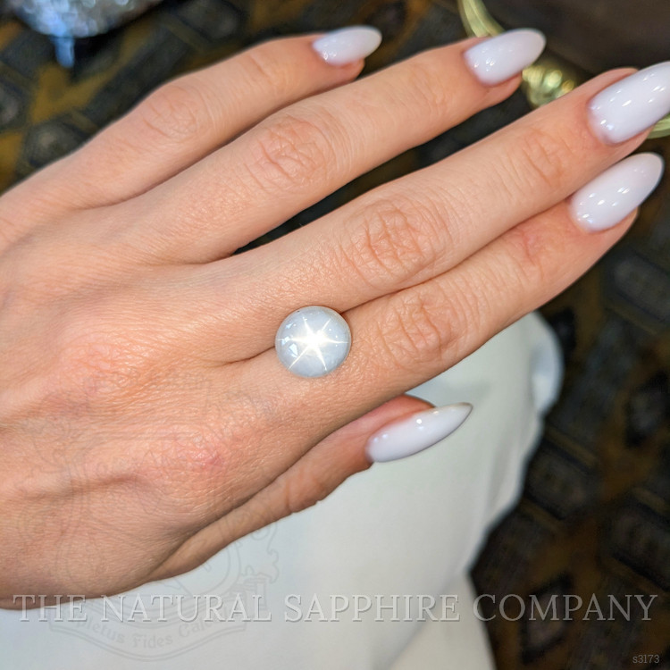 10.52 Ct. White Star Sapphire from Burma (Myanmar)