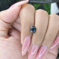 1.53 Ct. Bluish Green Sapphire from Tanzania Life Style