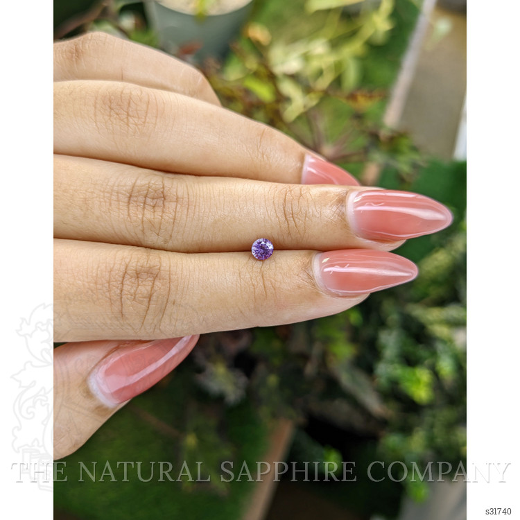 0.37 Ct. Pinkish Purple Sapphire from Ceylon (Sri Lanka)