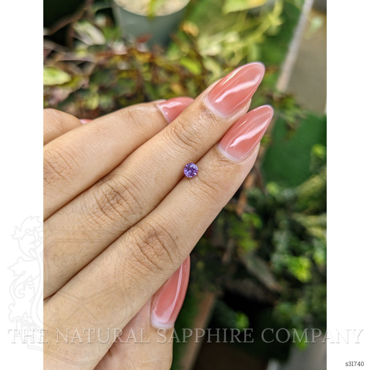 0.37 Ct. Pinkish Purple Sapphire from Ceylon (Sri Lanka)