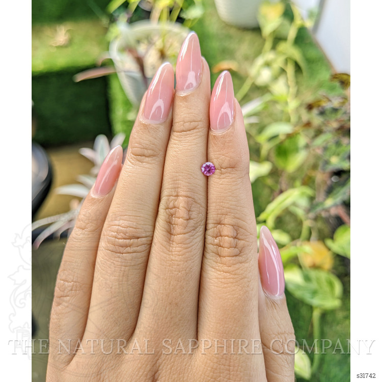 0.36 Ct. Purplish Pink Sapphire from Ceylon (Sri Lanka)