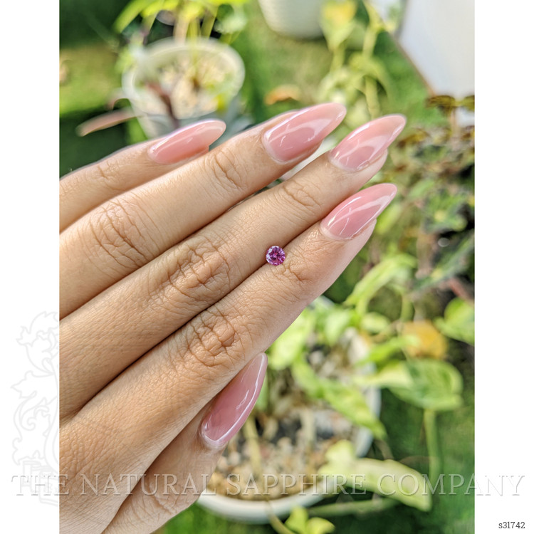 0.36 Ct. Purplish Pink Sapphire from Ceylon (Sri Lanka)