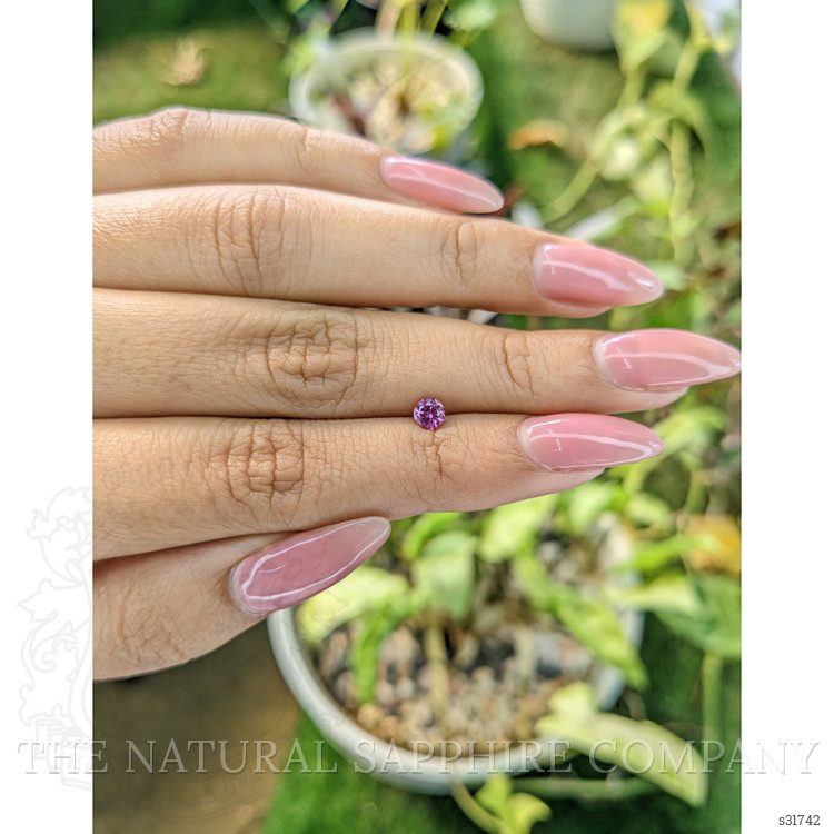 0.36 Ct. Purplish Pink Sapphire from Ceylon (Sri Lanka)